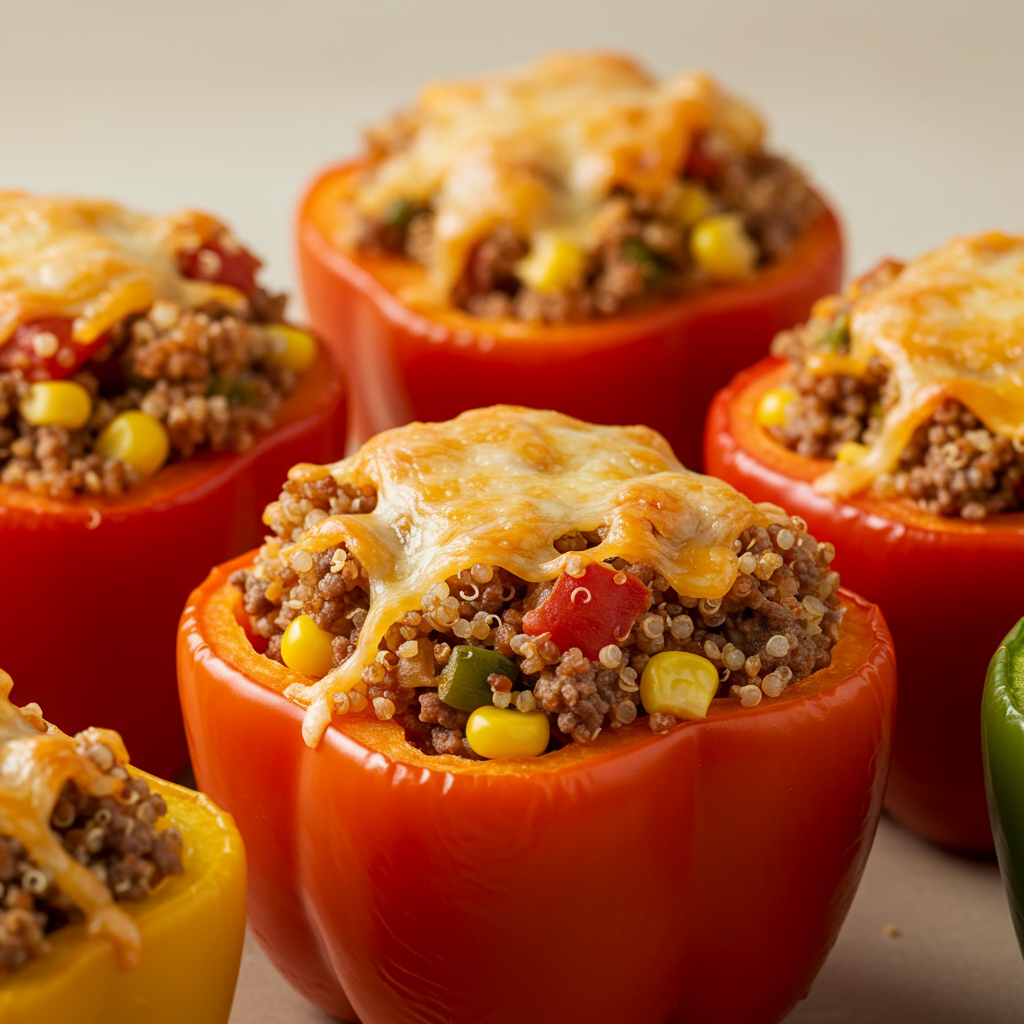 14. Quinoa-Stuffed Bell Peppers