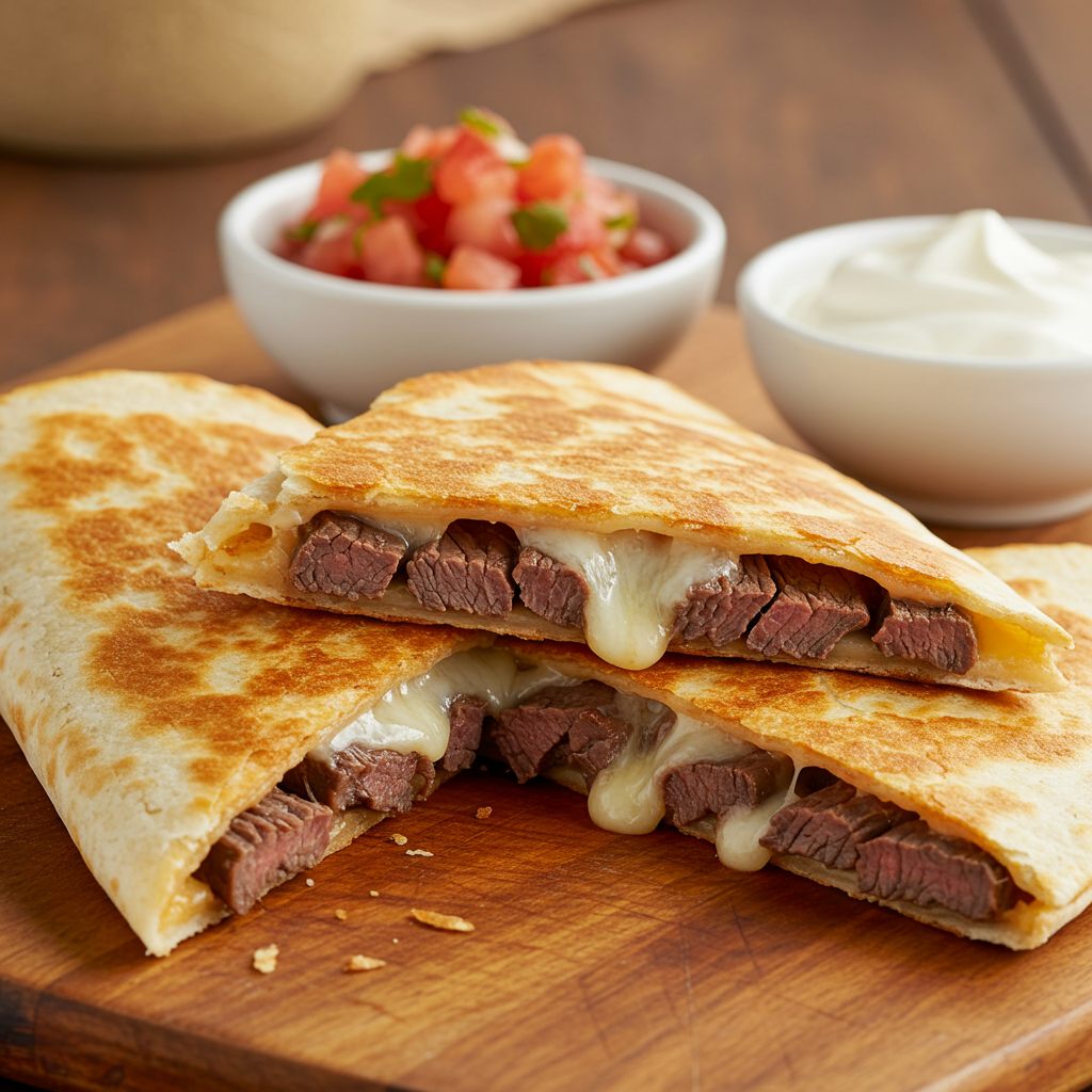 14. Steak Quesadilla Triangles