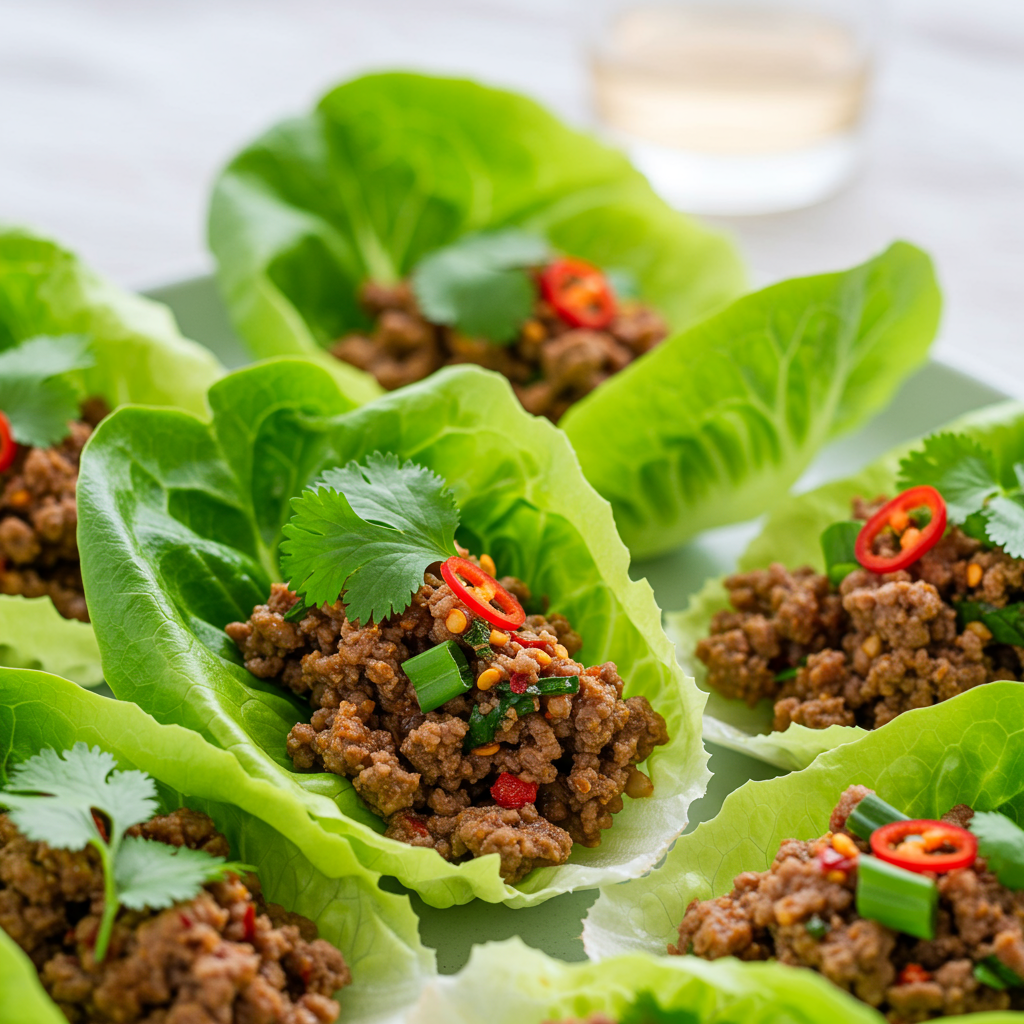 14. Thai-Style Beef Lettuce Wraps
