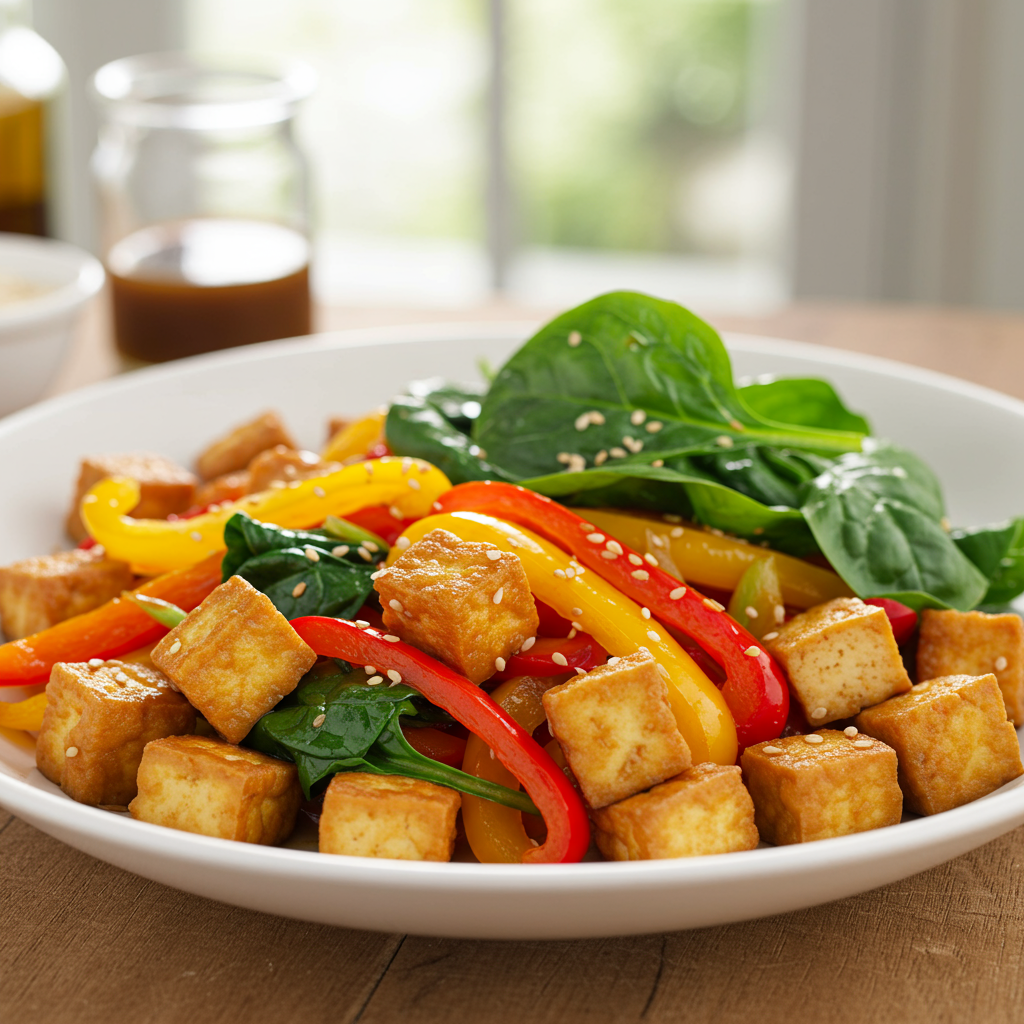 14. Tofu Stir-Fry with Bell Peppers