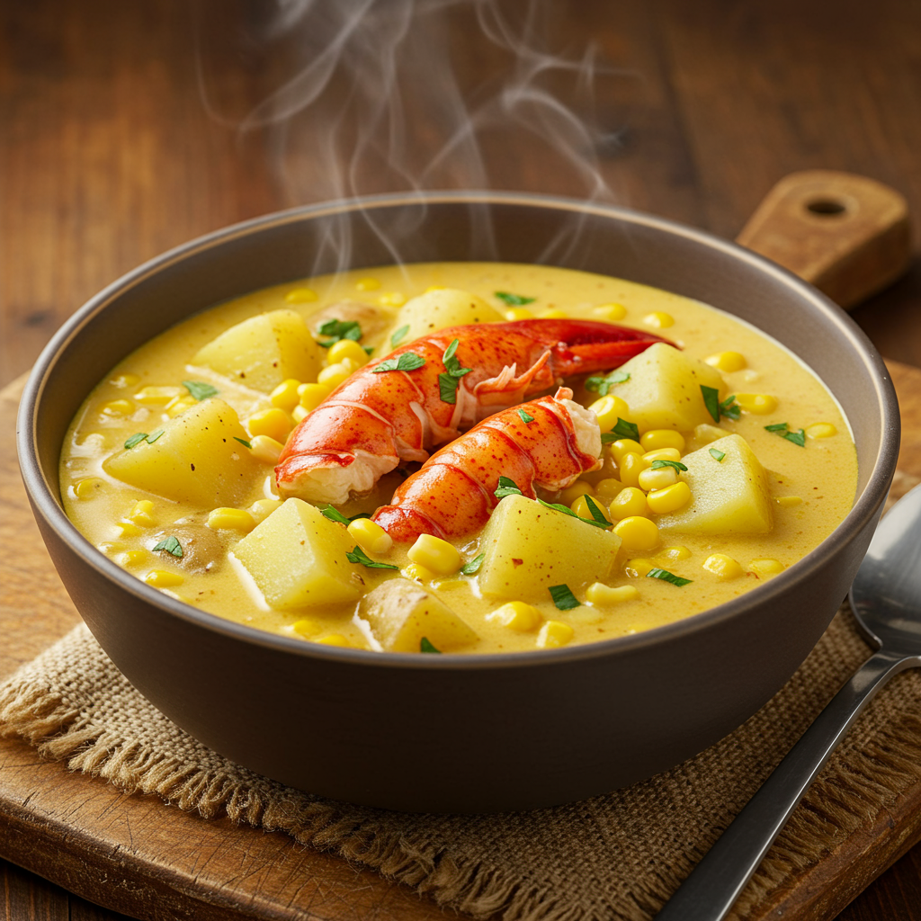 14. Vegan Lobster and Corn Chowder