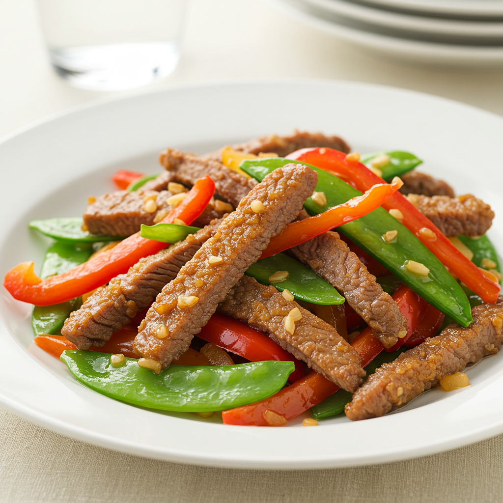 15. Crispy Beef with Vegetables