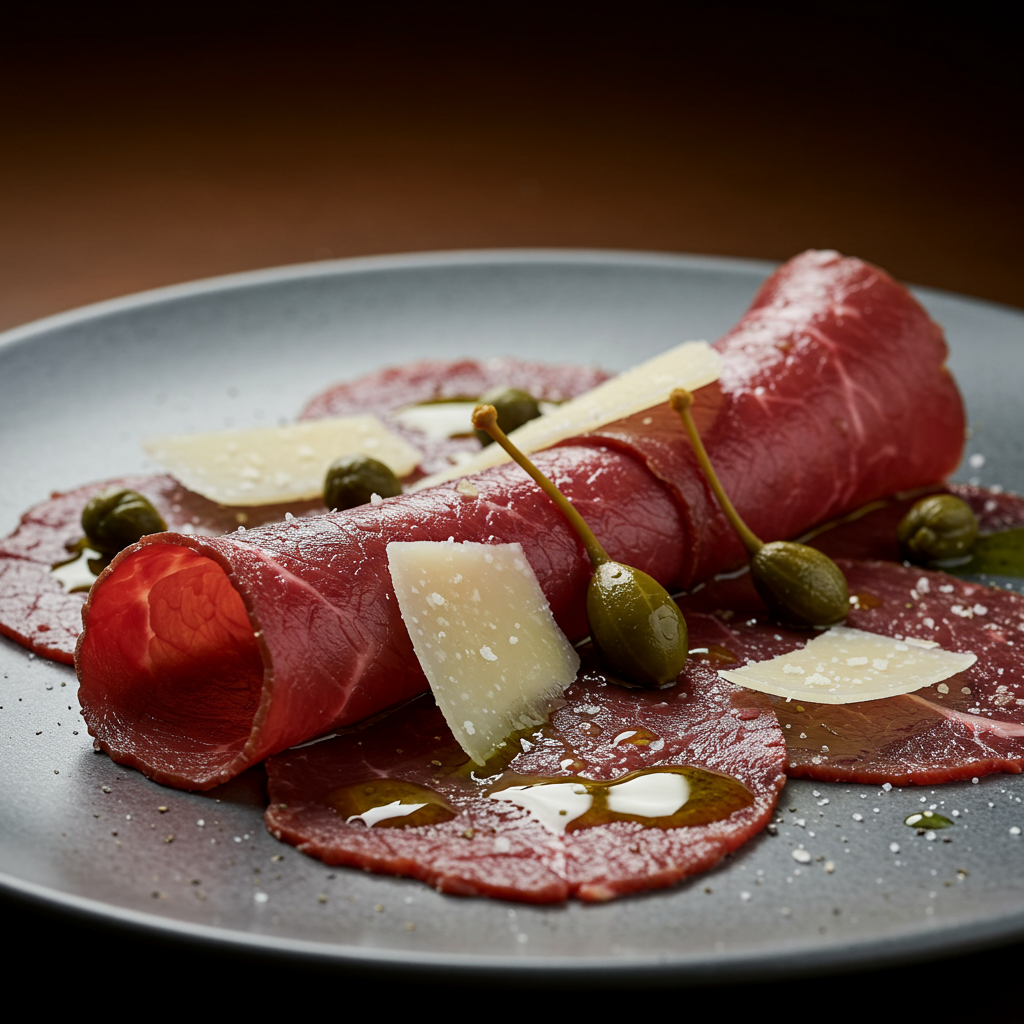 15. Elk Steak Carpaccio