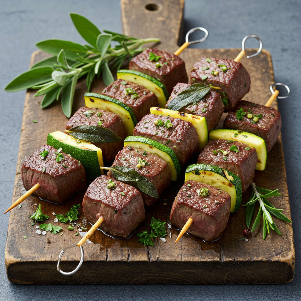 15. European Herb Garden Beef Kebabs