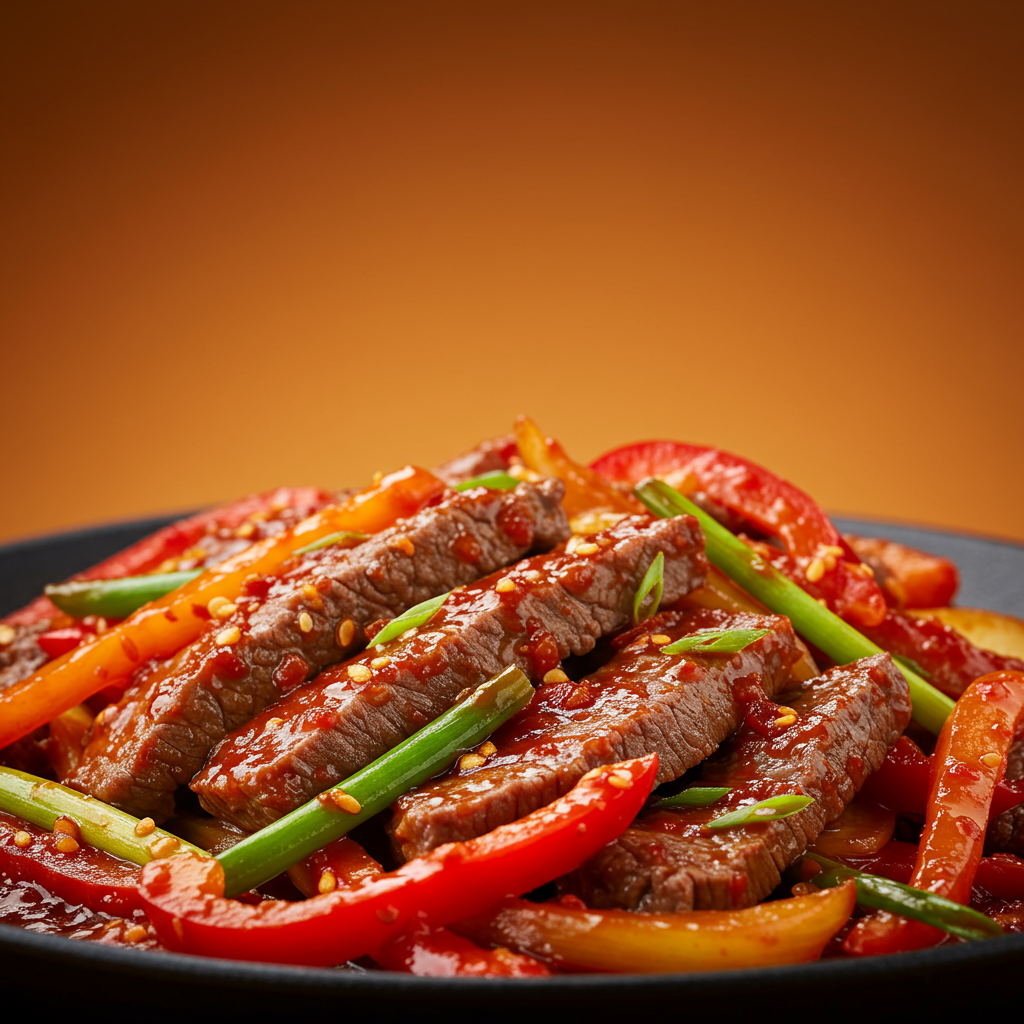 15. Korean Spicy Beef Stir-Fry