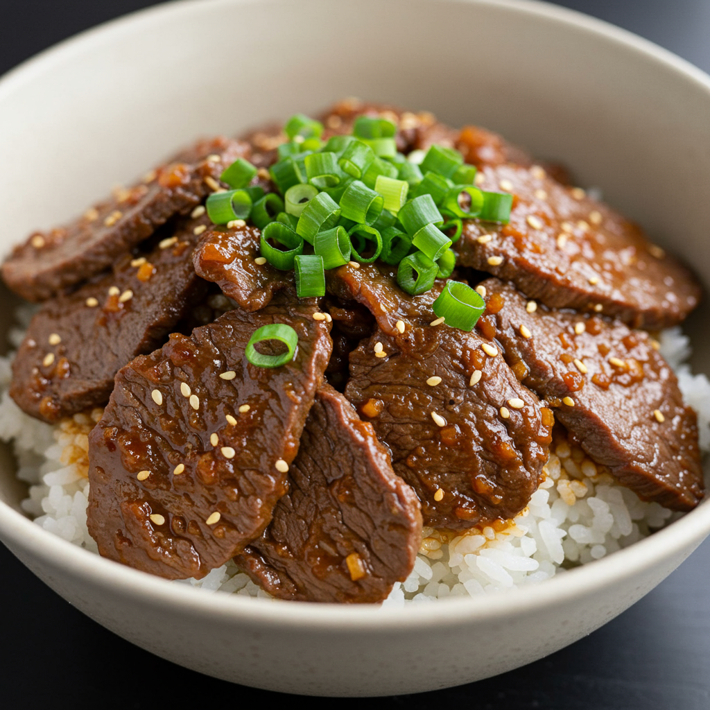 15. Korean-Style Round Steak Bowl