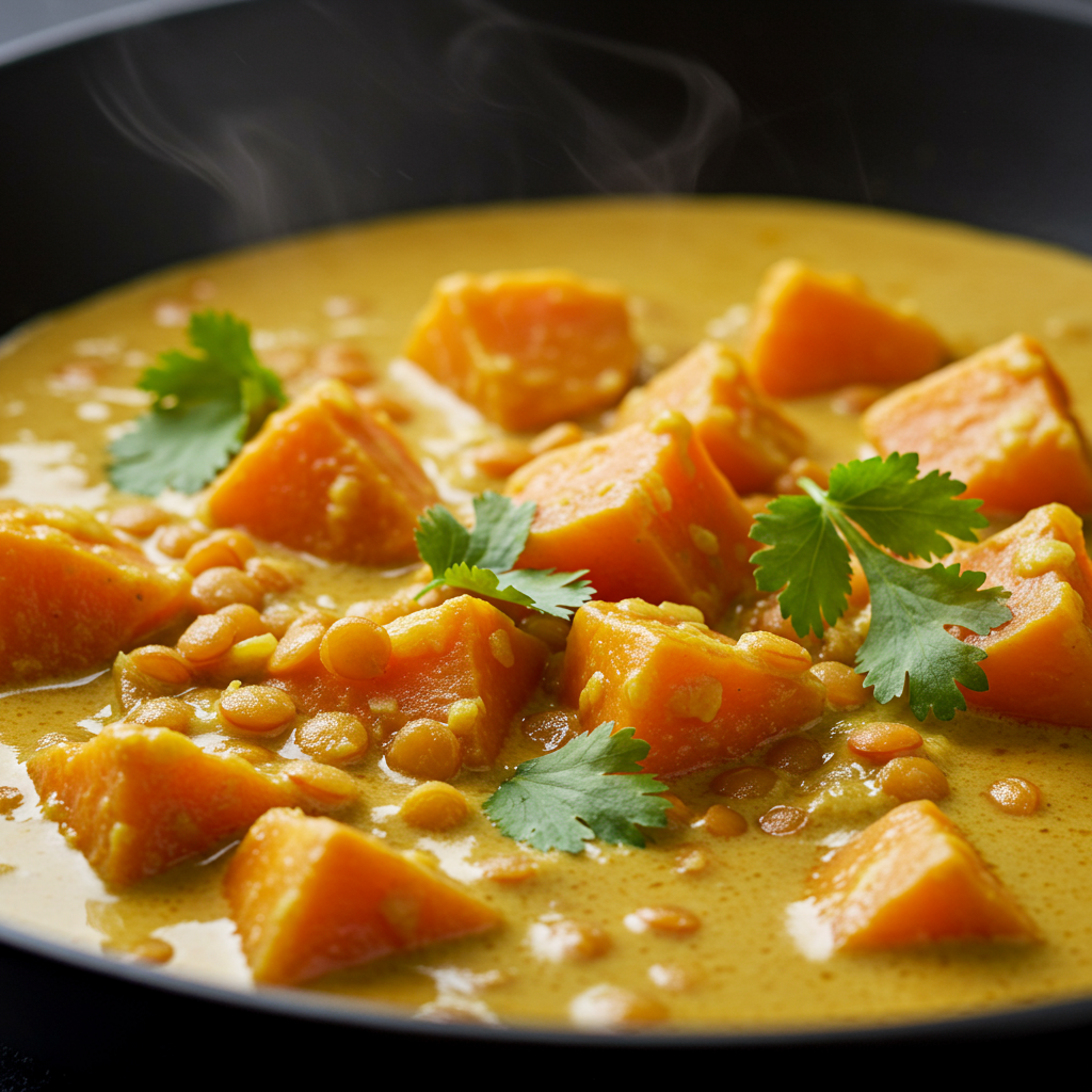 15. Lentil and Sweet Potato Curry