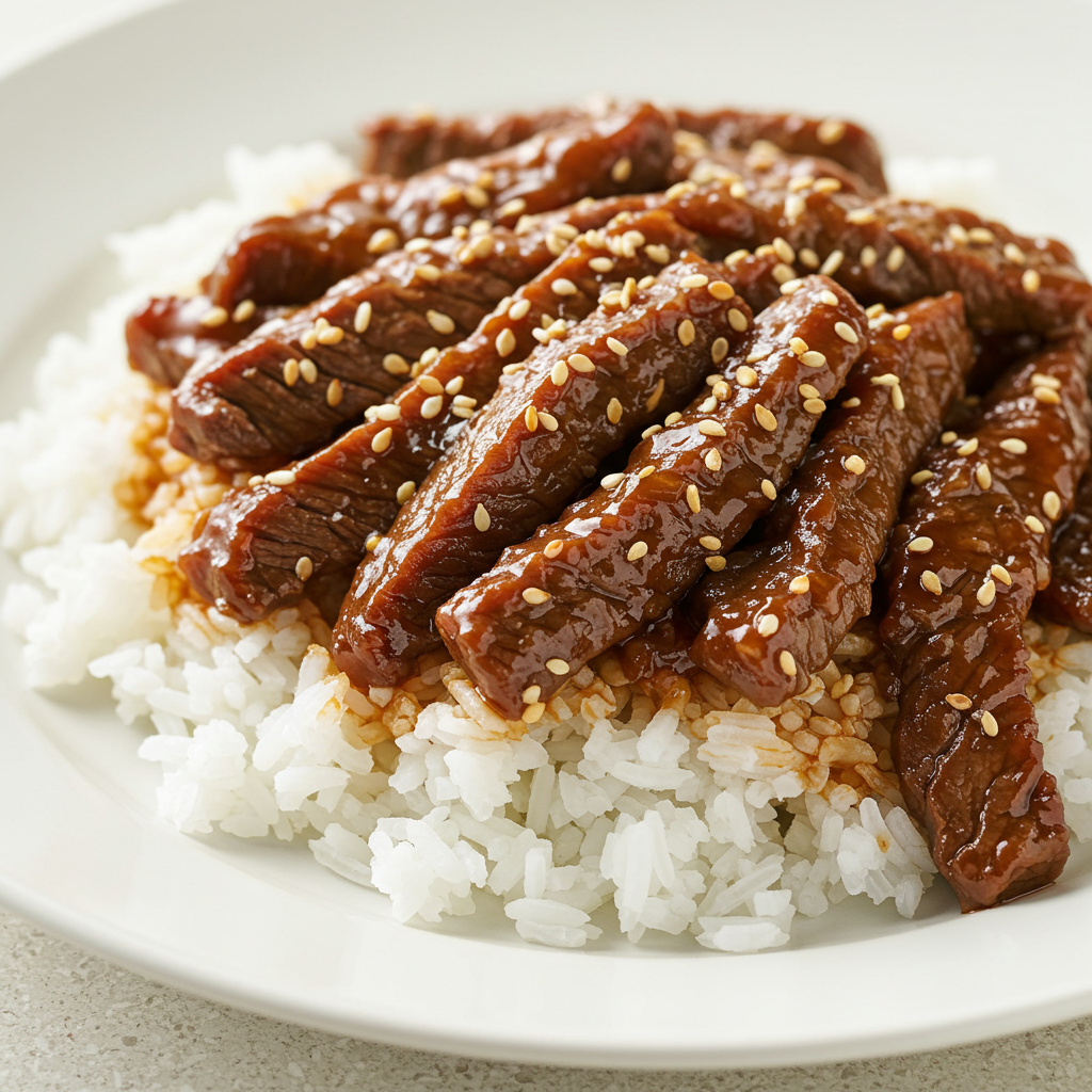 15. Quick 15-Minute Beef and Rice