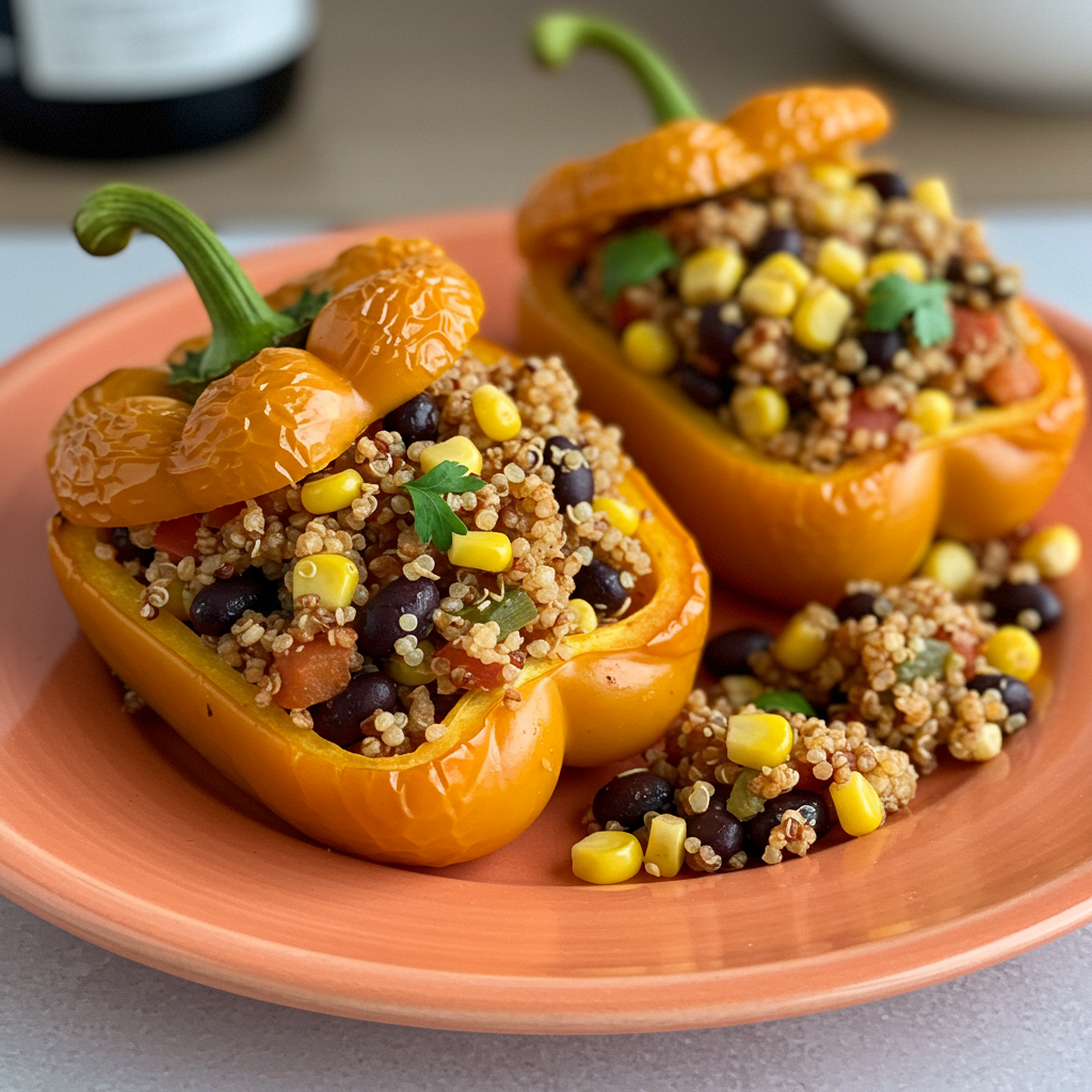 15. Vegan Stuffed Peppers with Quinoa