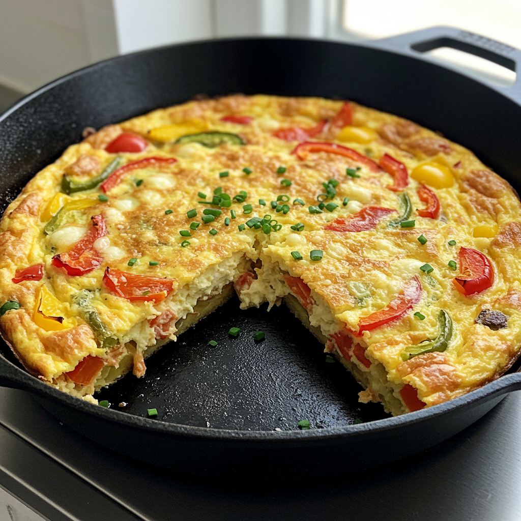 16. Bell Pepper and Onion Frittata