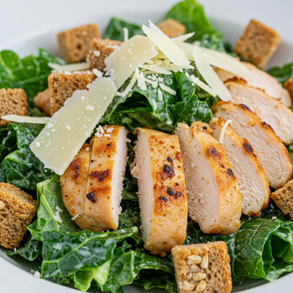 16. Chicken and Kale Caesar Salad