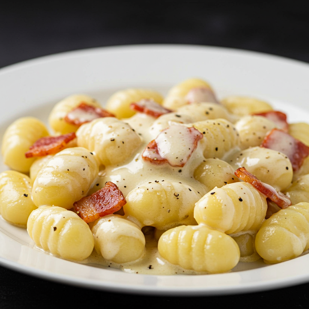16. Gnocchi Carbonara (Egg-Free Version)