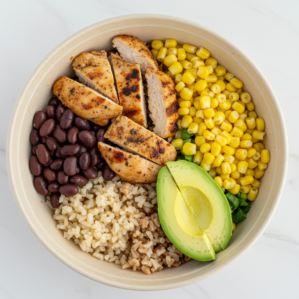 17. Chicken and Black Bean Burrito Bowl