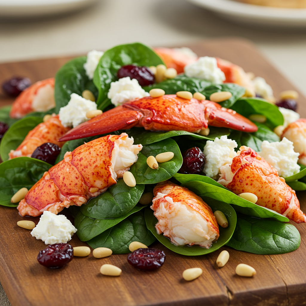 17. Warm Lobster and Spinach Salad