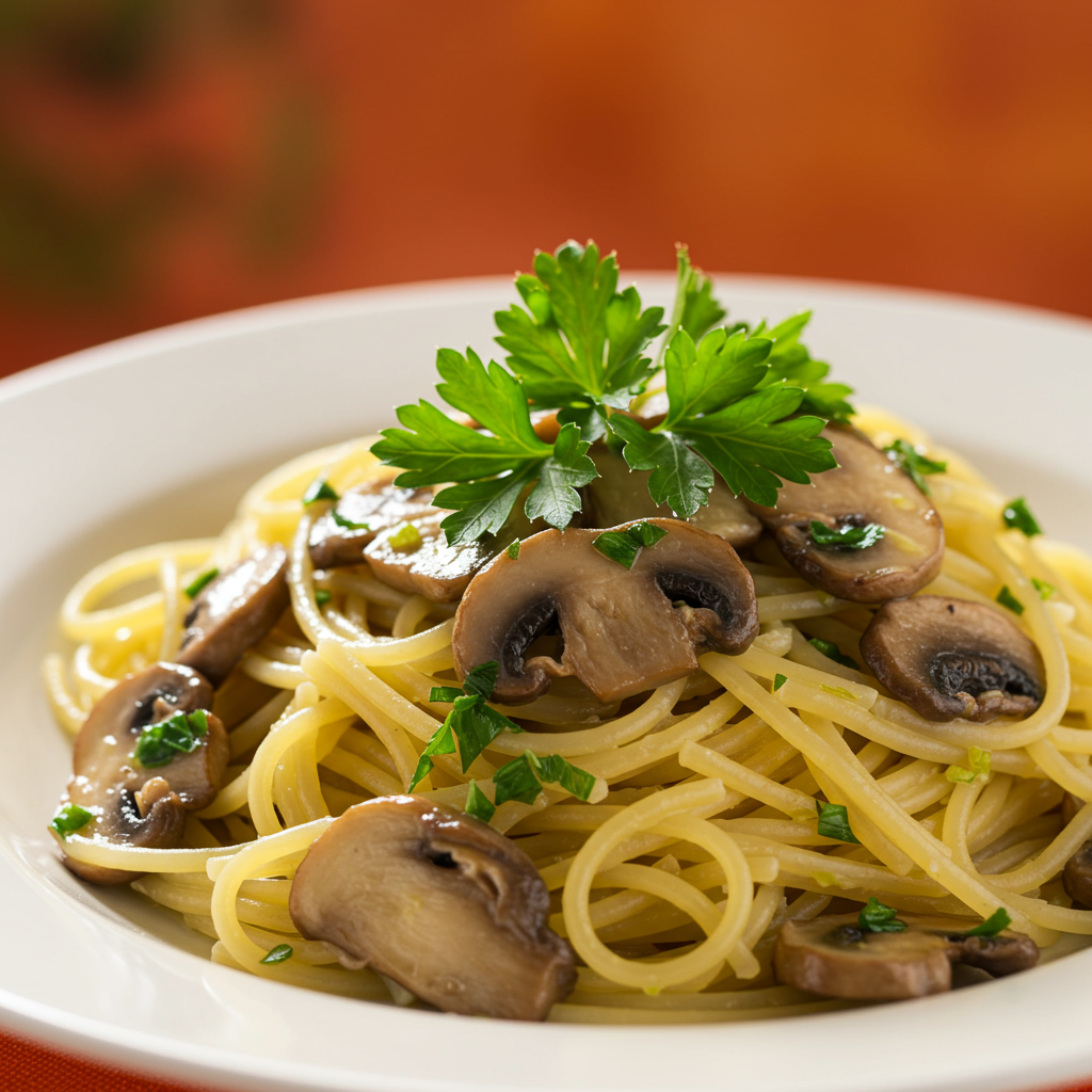 18. Lemon Mushroom Pasta