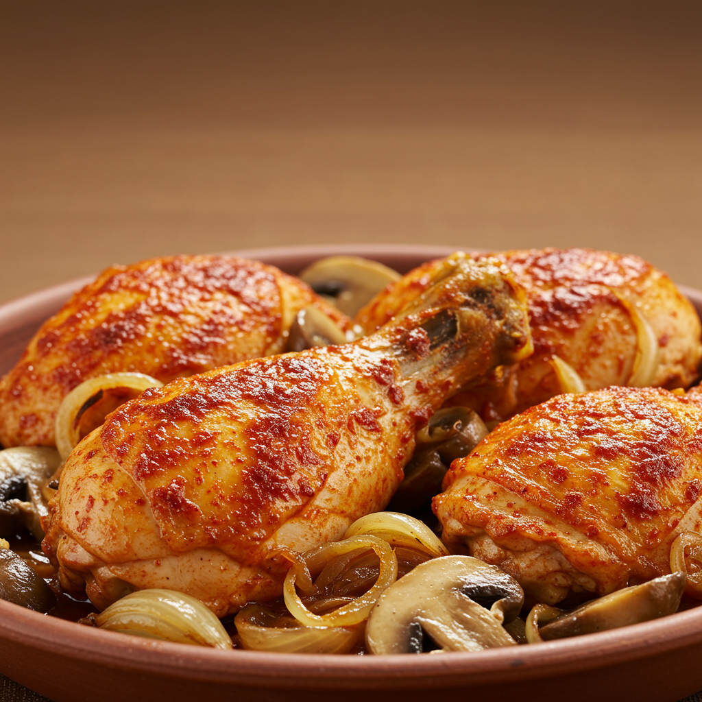 18. Smoky Paprika Mushroom Chicken