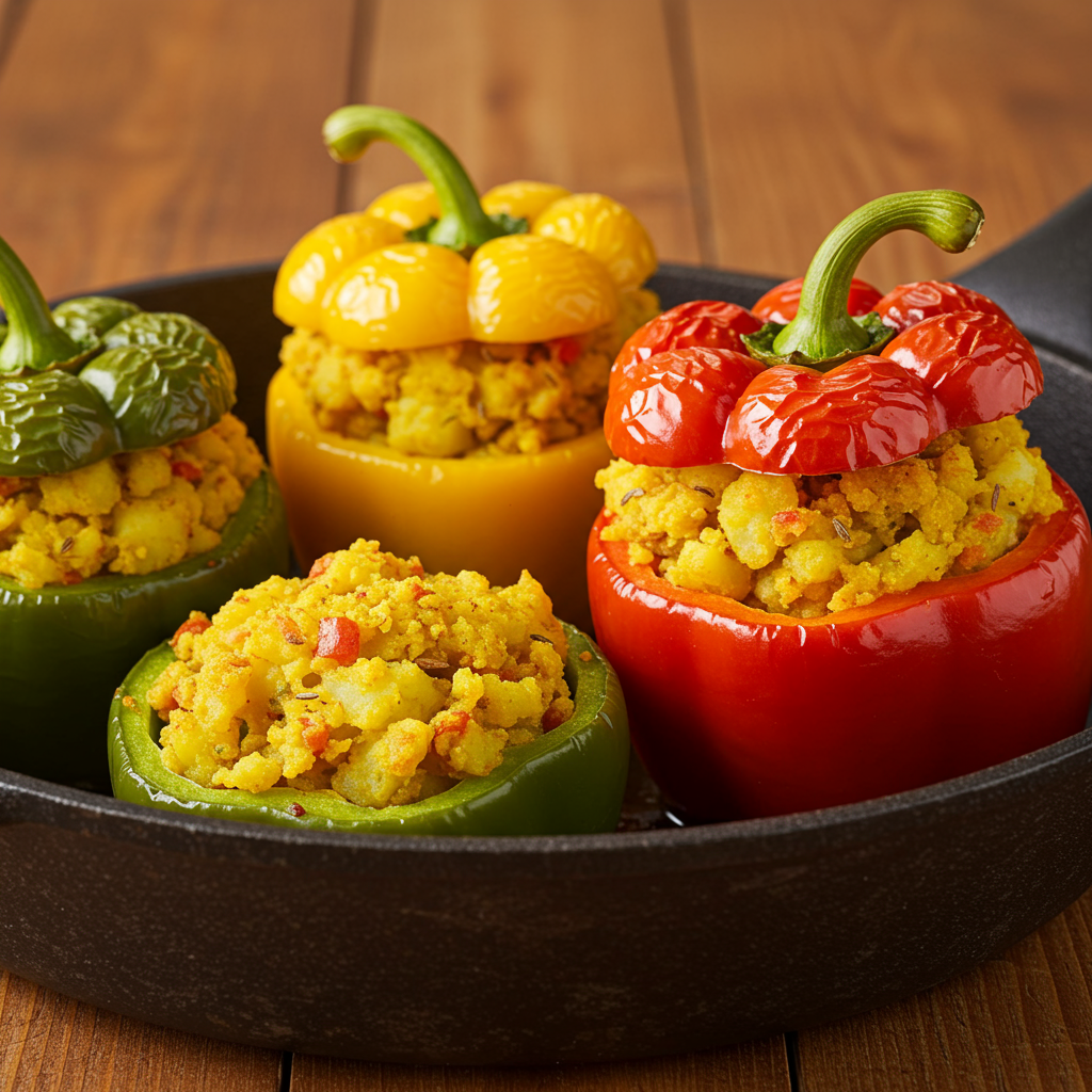 18. Stuffed Bell Peppers (Bharwa Shimla Mirch)