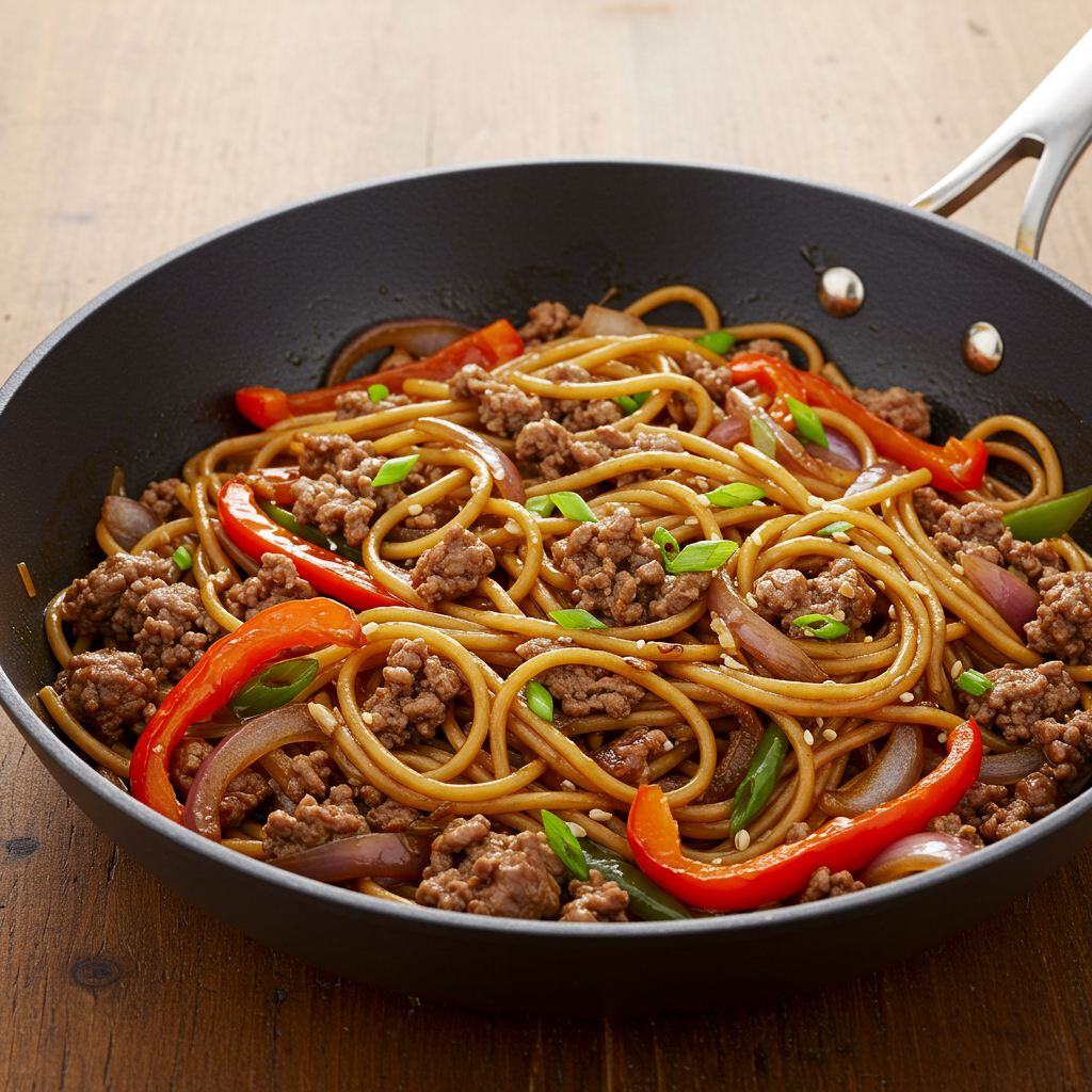 19. Beef Teriyaki Noodles