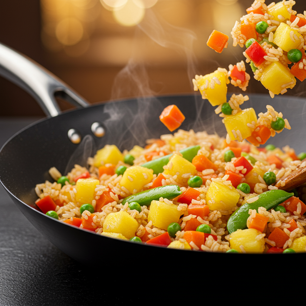 19. Bell Pepper and Pineapple Fried Rice