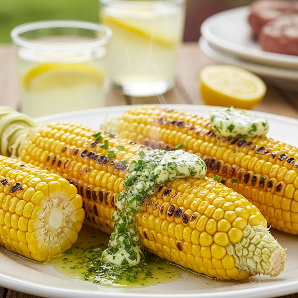 19. Grilled Corn on the Cob with Herb Butter