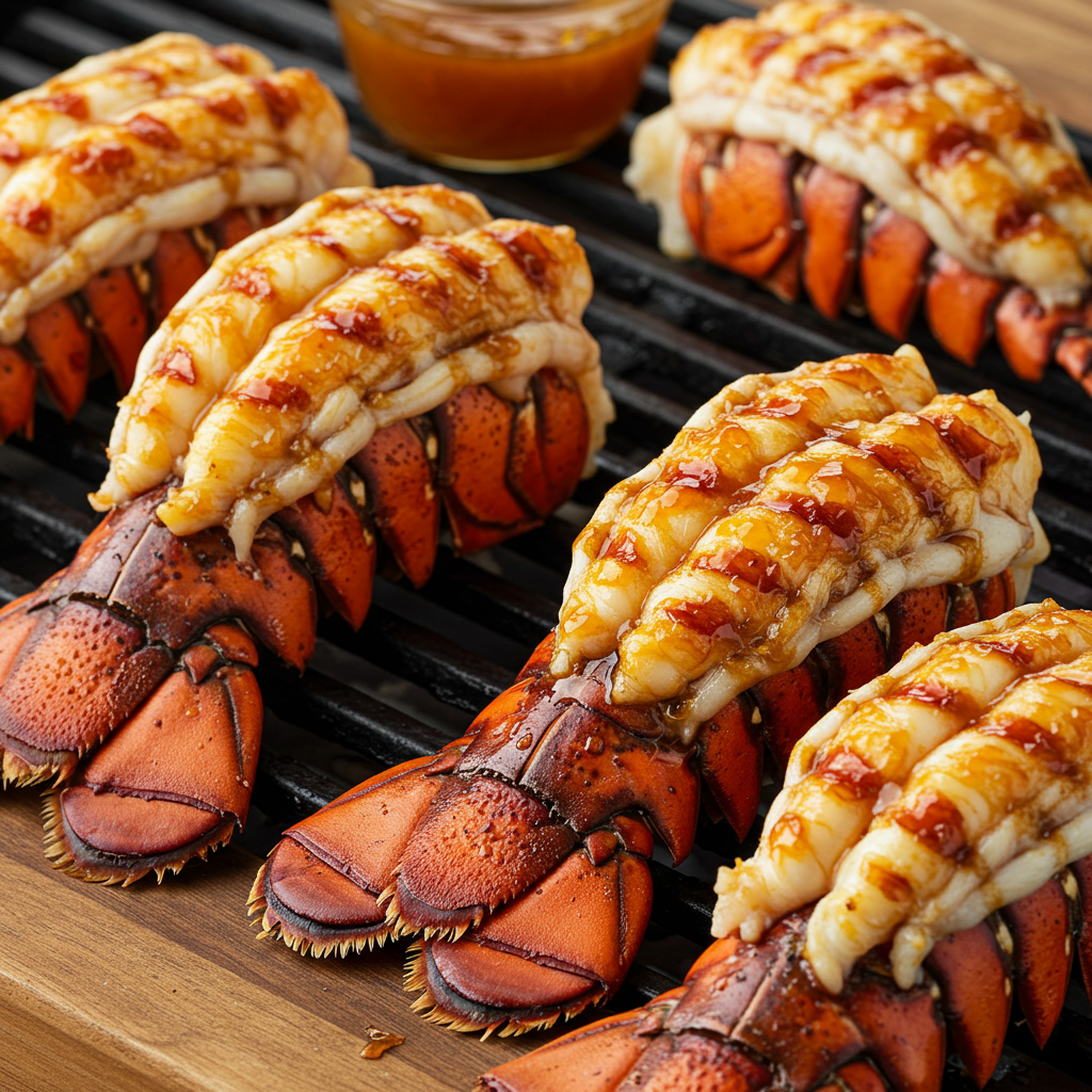 19. Hot Honey Glazed Grilled Lobster