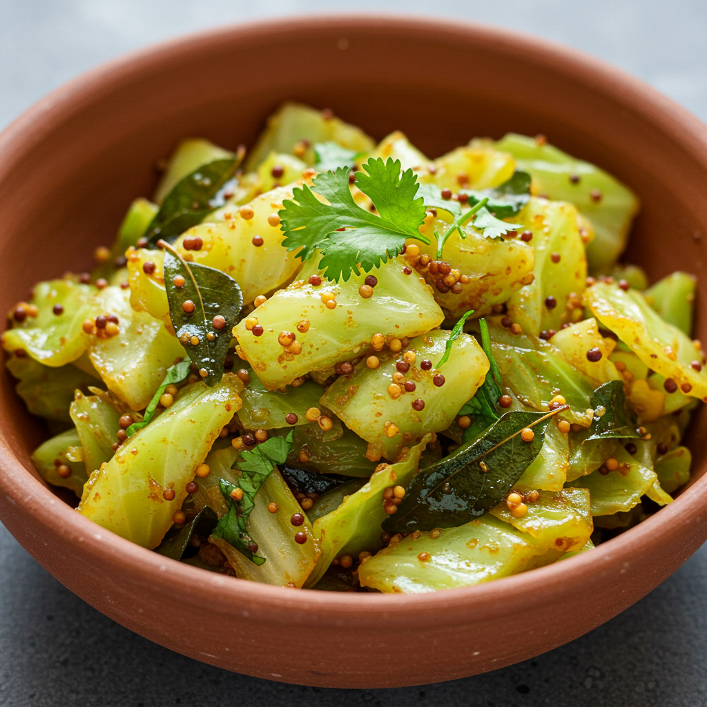 20. Cabbage Sabzi (Spiced Cabbage)