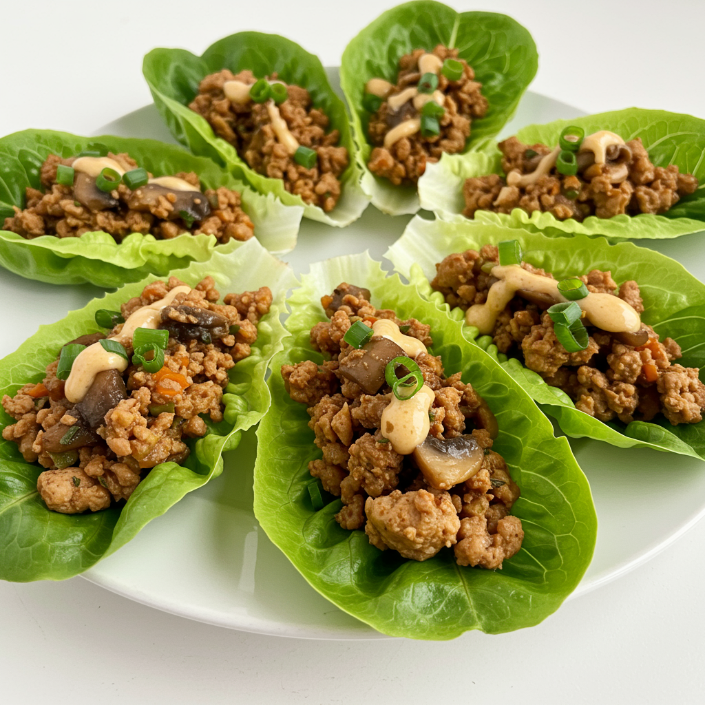 20. Mushroom Chicken Lettuce Wraps