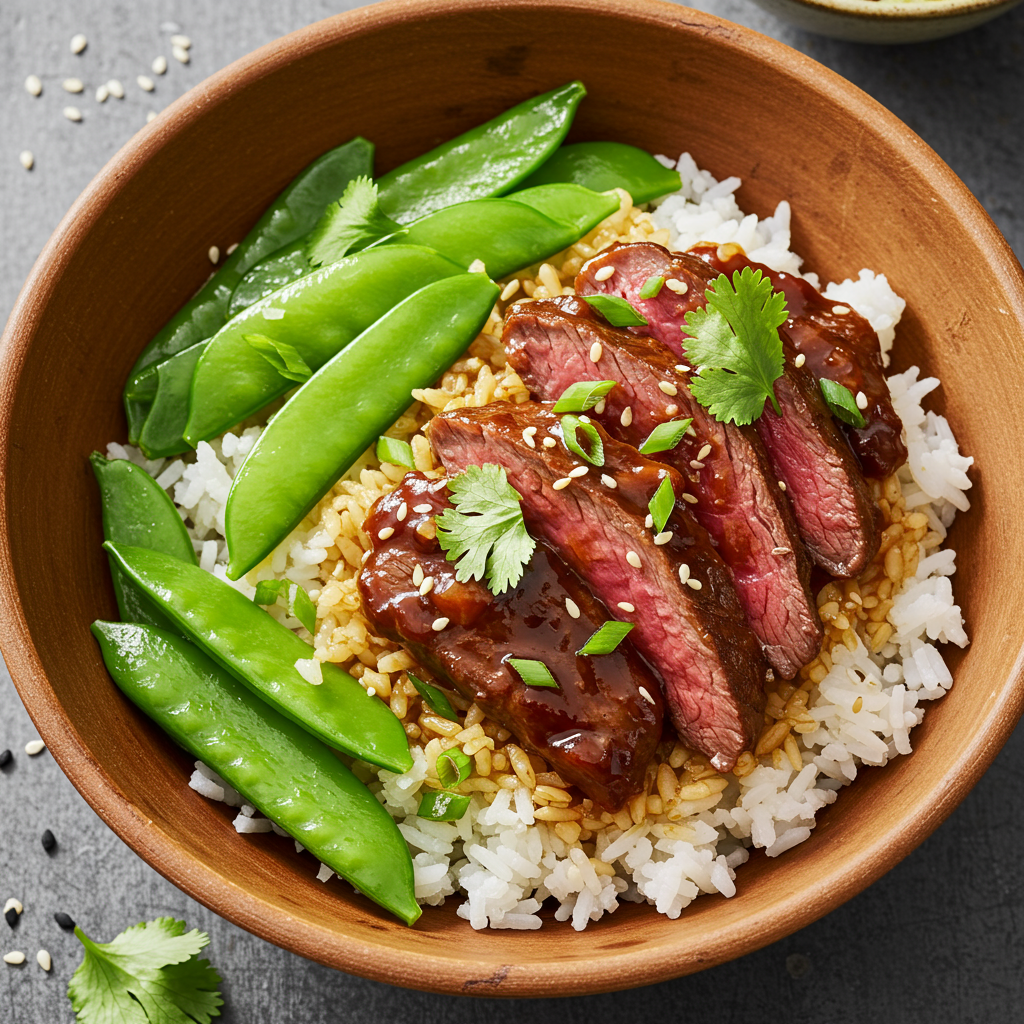 20. Teriyaki-Style Beef and Rice