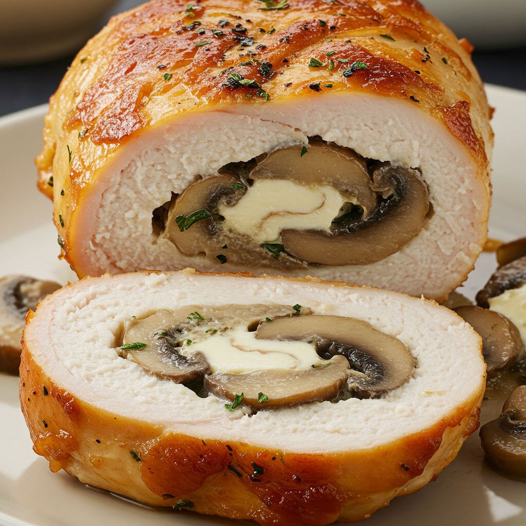 21. Stuffed Chicken Breasts with Mushroom Filling
