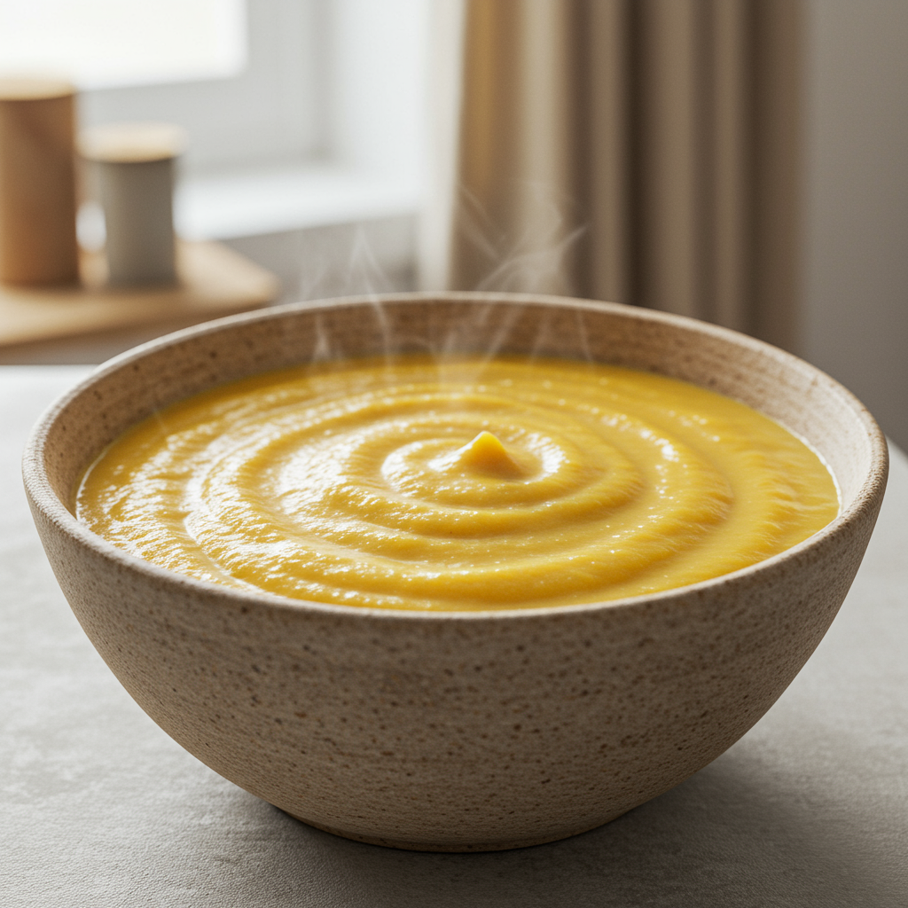 22. Creamy Sweet Potato and Ground Turkey Soup