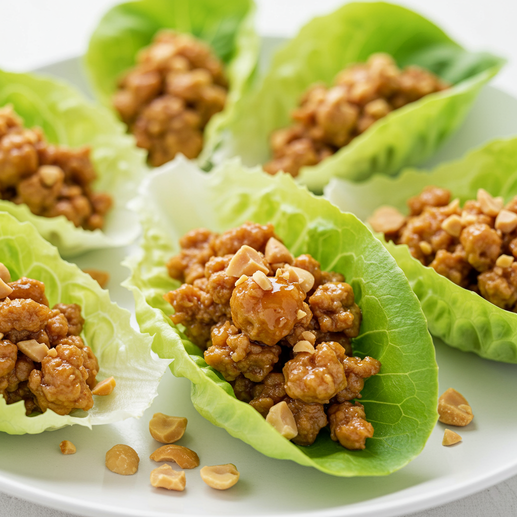 22. Honey Chicken Lettuce Wraps