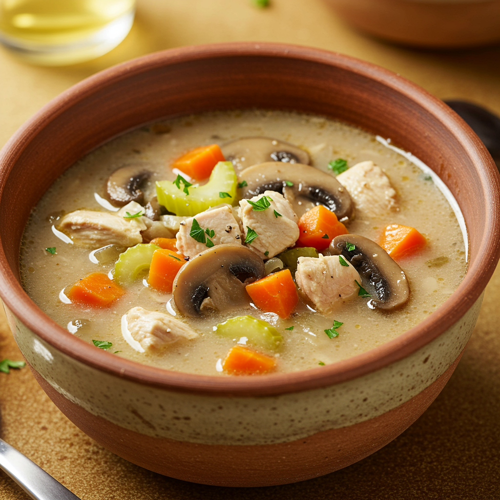22. Mushroom Chicken Soup