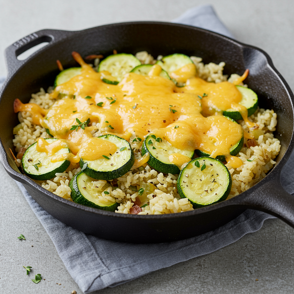 22. Zucchini and Rice Skillet