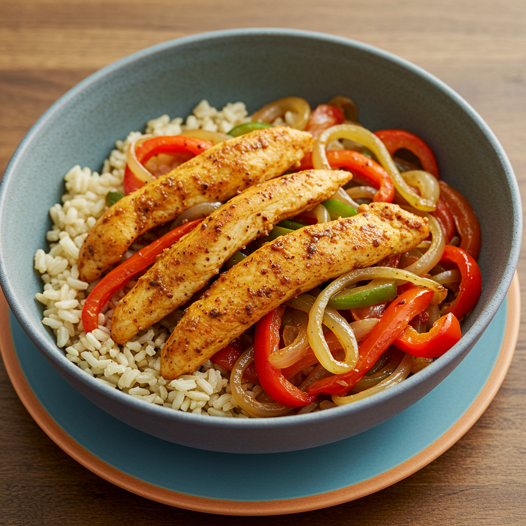 23. Baked Chicken Fajita Bowls