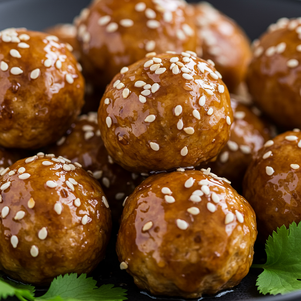 23. Honey Chicken Meatballs