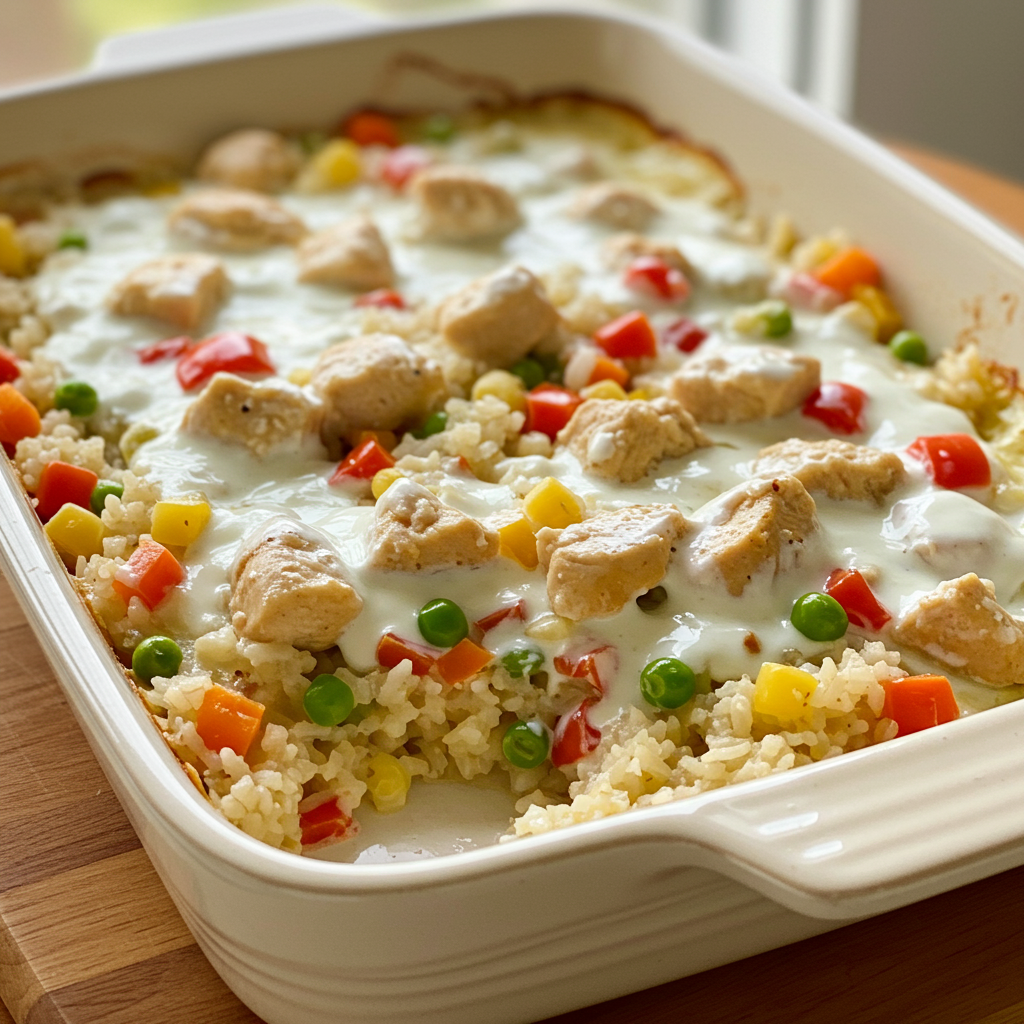 24. Creamy Chicken and Rice Casserole