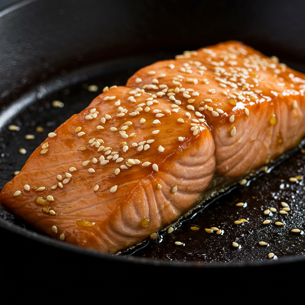 24. Honey Soy Glazed Salmon