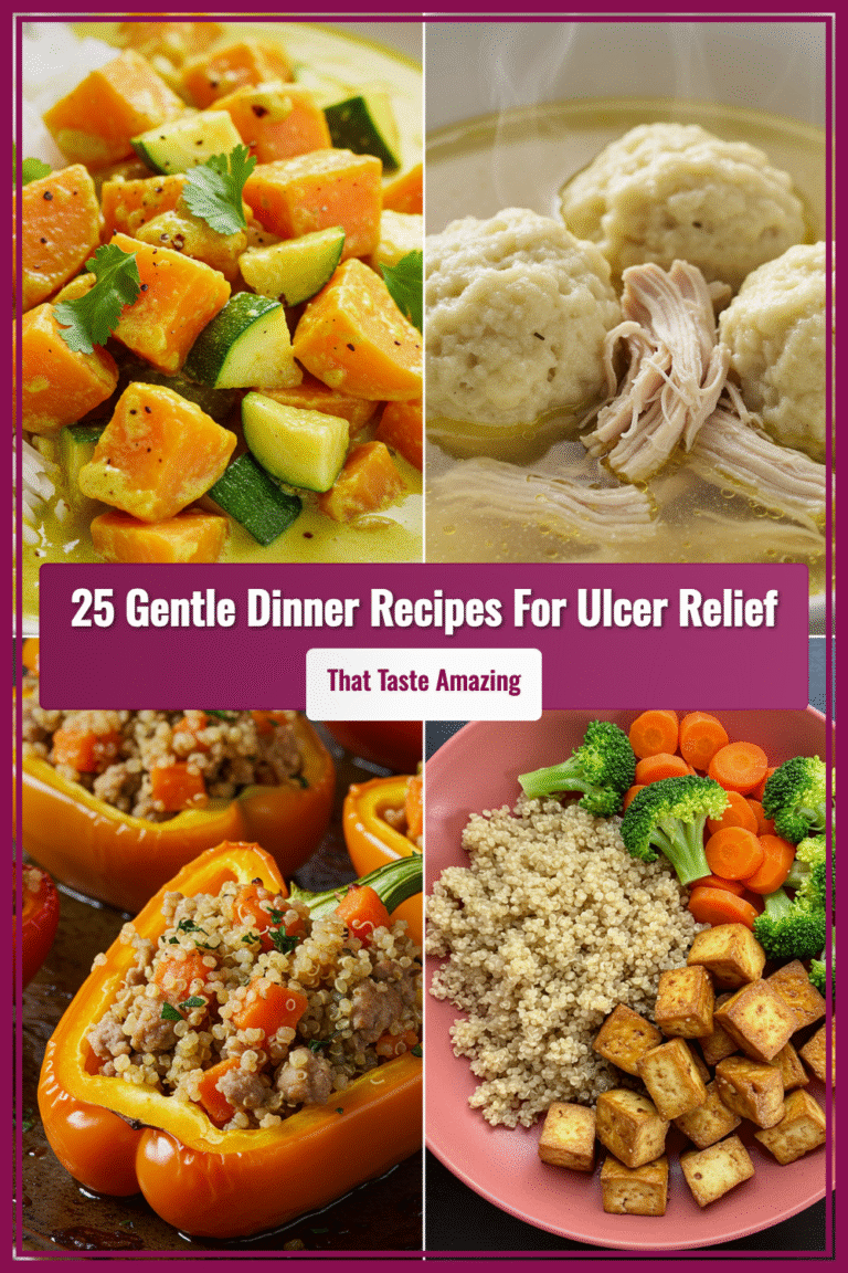 25 Gentle Dinner Recipes for Ulcer Relief That Taste Amazing