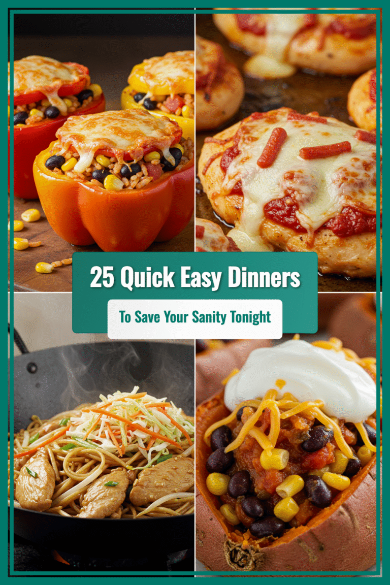 25 Quick Easy Dinner Recipes That Save Your Sanity Tonight