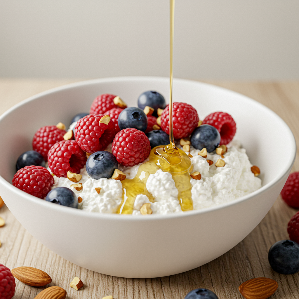 25. Cottage Cheese with Berries and Nuts