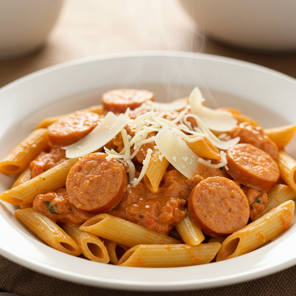 25. Creamy Sausage Pasta