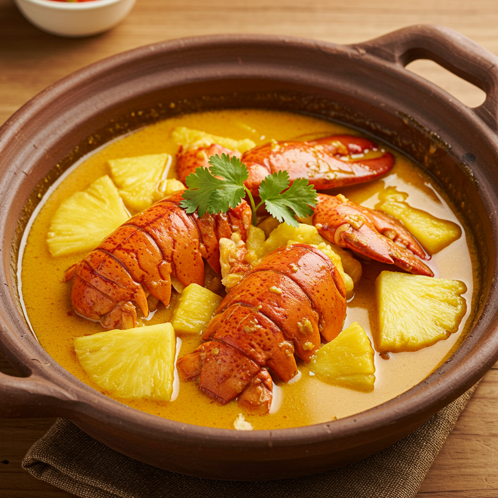 25. Lobster Curry with Pineapple and Coconut