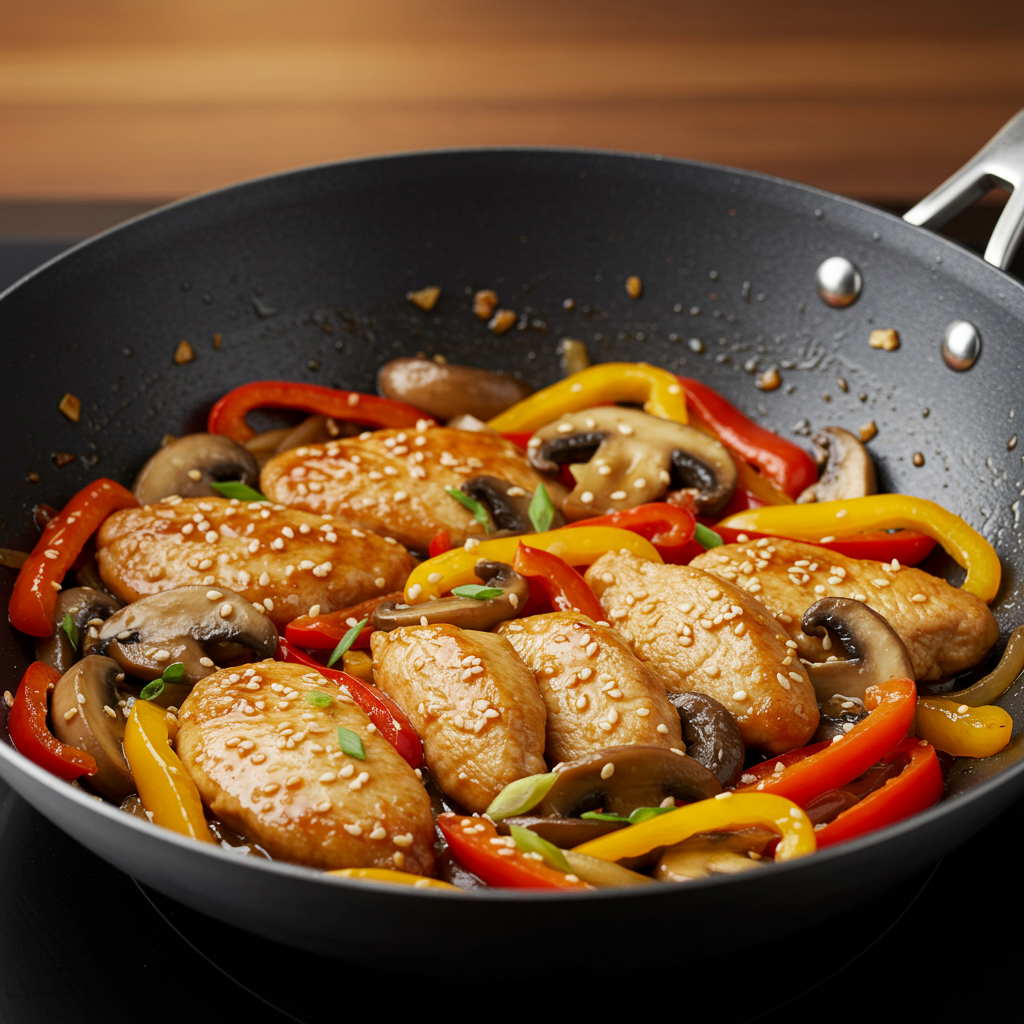 25. Mushroom Chicken Stir-Fry