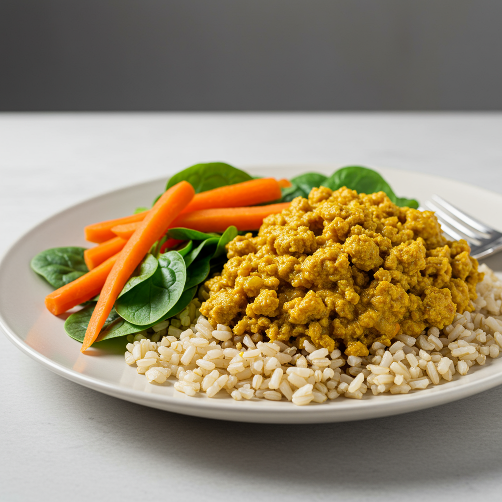 25. Turmeric Ginger Ground Turkey Bowls