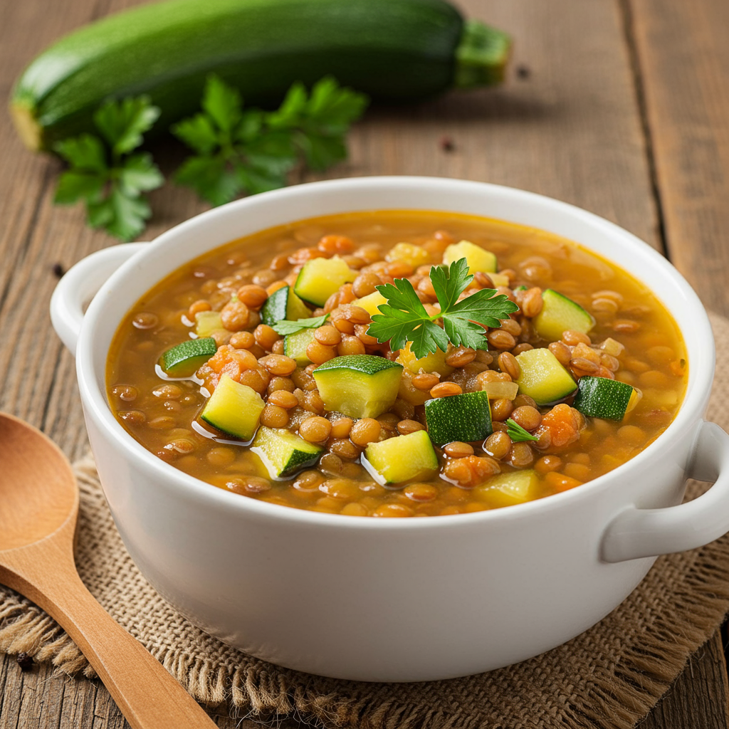 26. Zucchini and Lentil Soup