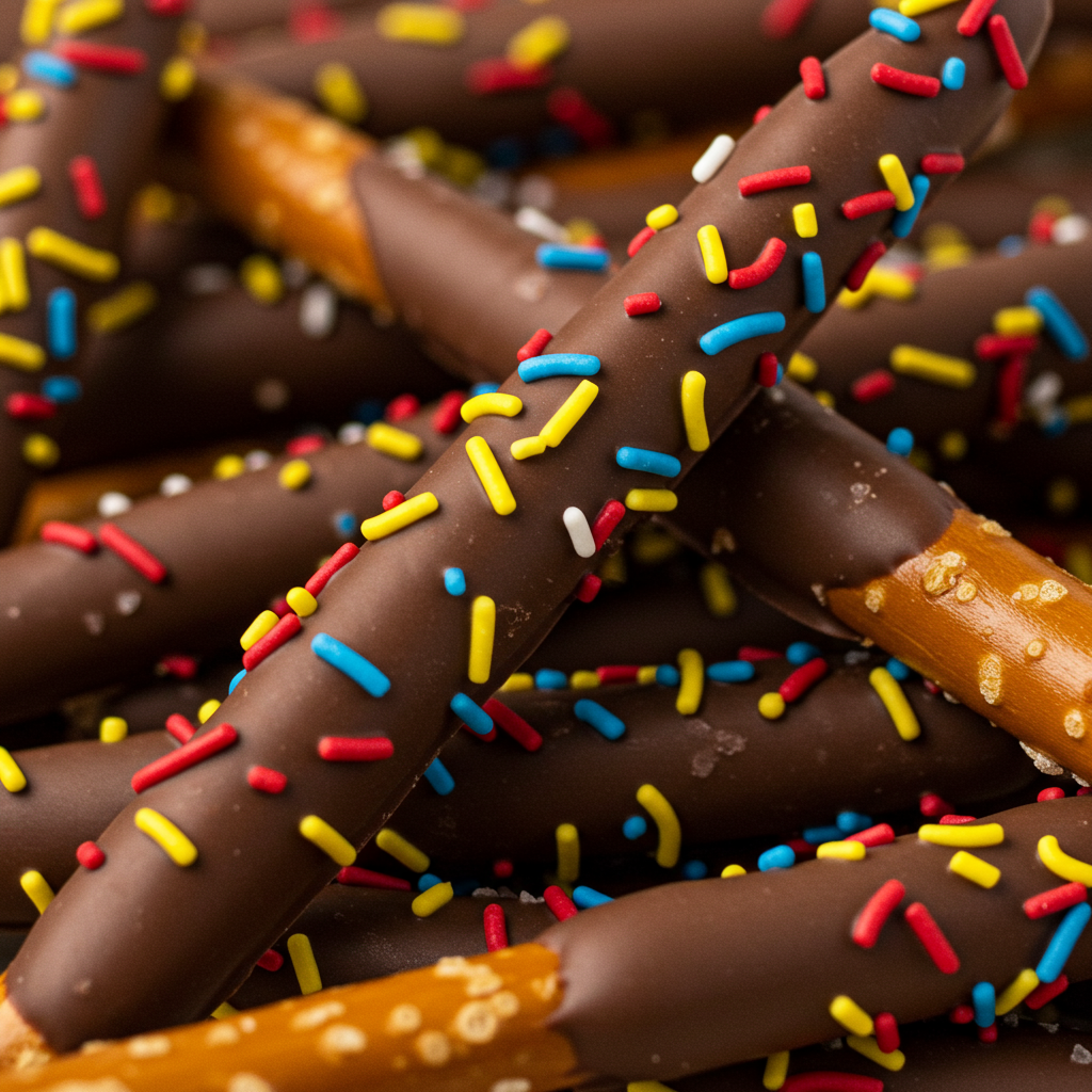 30. Chocolate-Dipped Pretzels